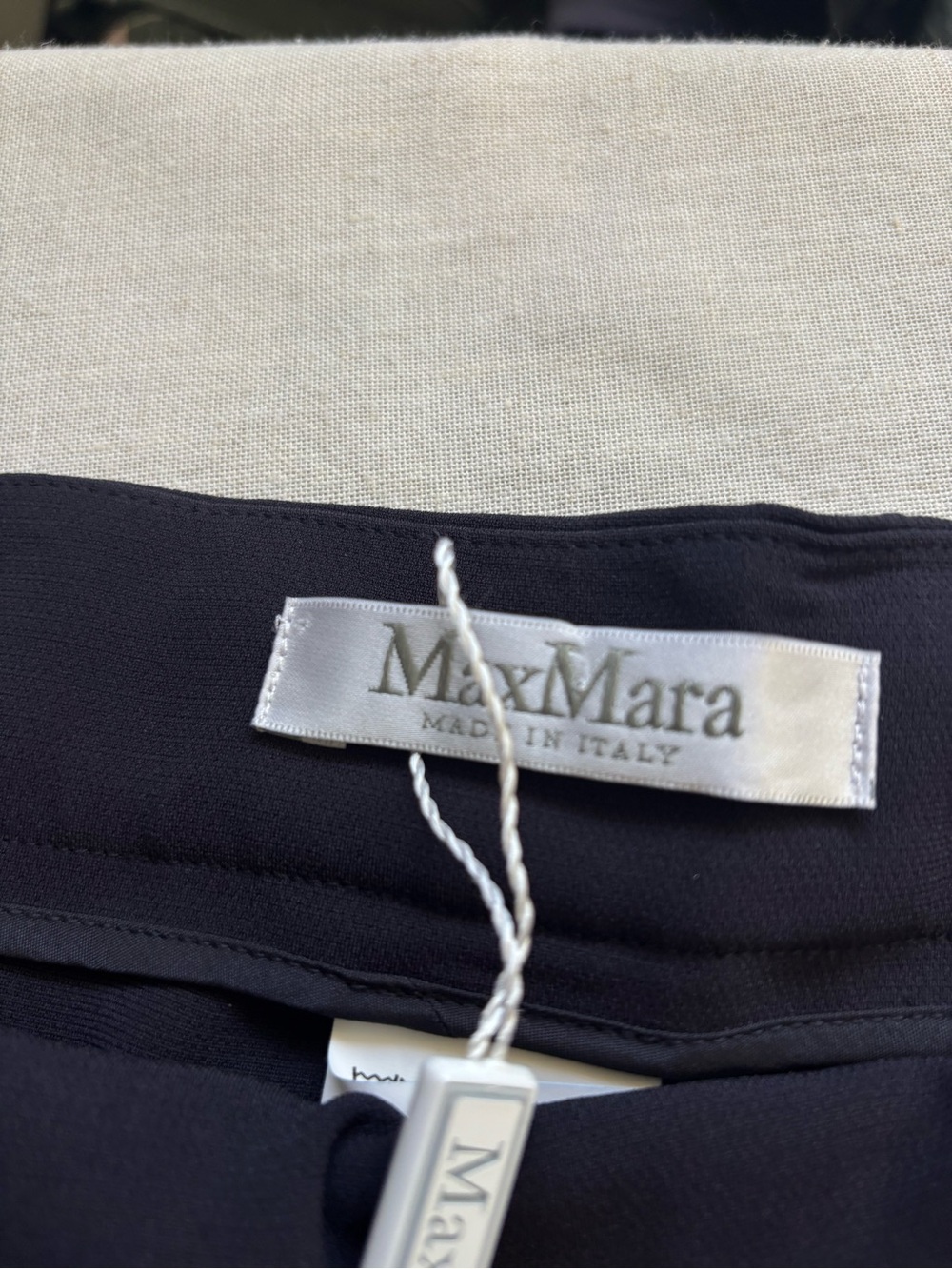 NWT Max Mara Guglia Navy Tailored Trousers Size 10 Made in Italy - Picture 5 of 13